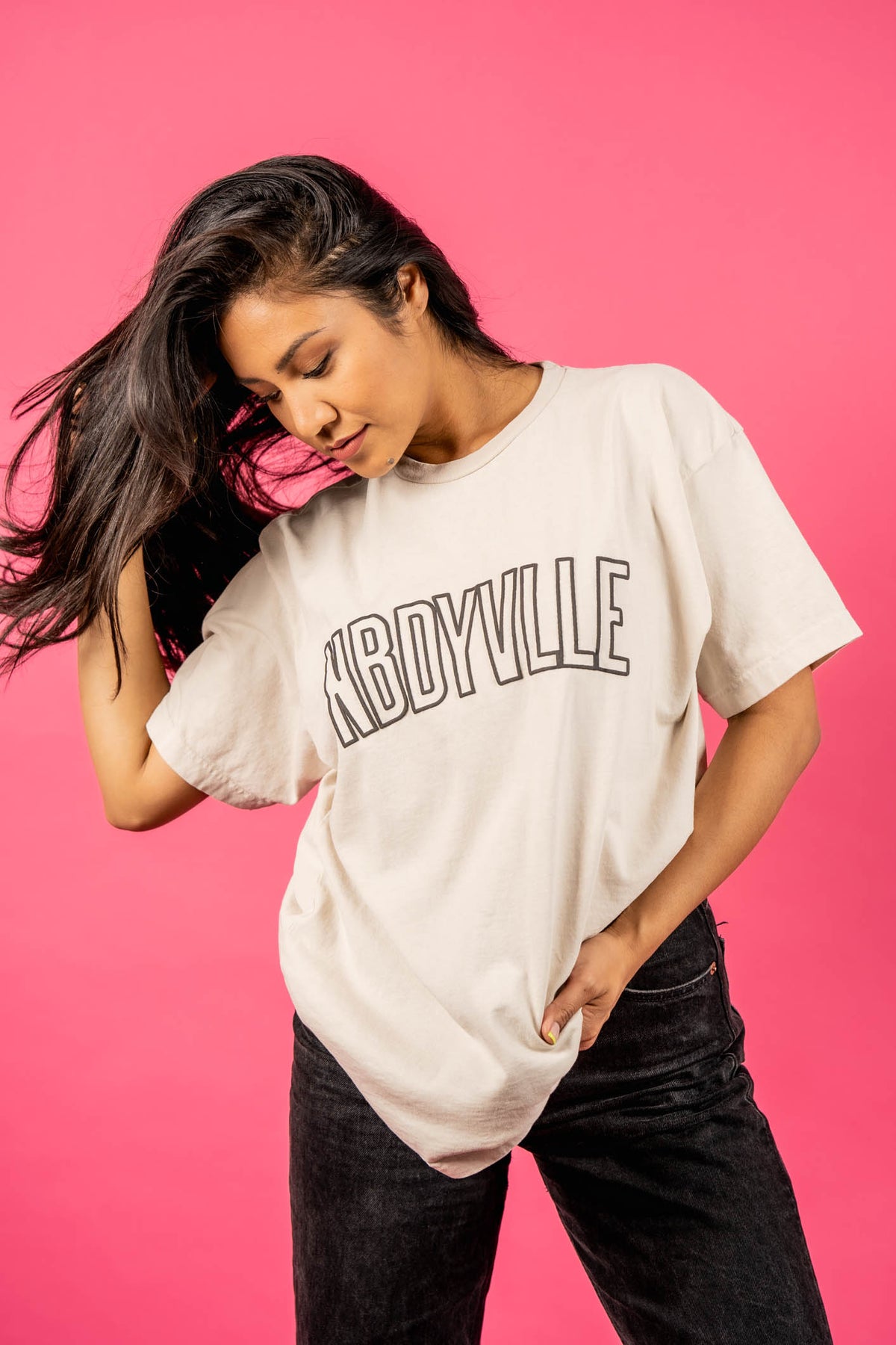 the BODY TEE in BONE