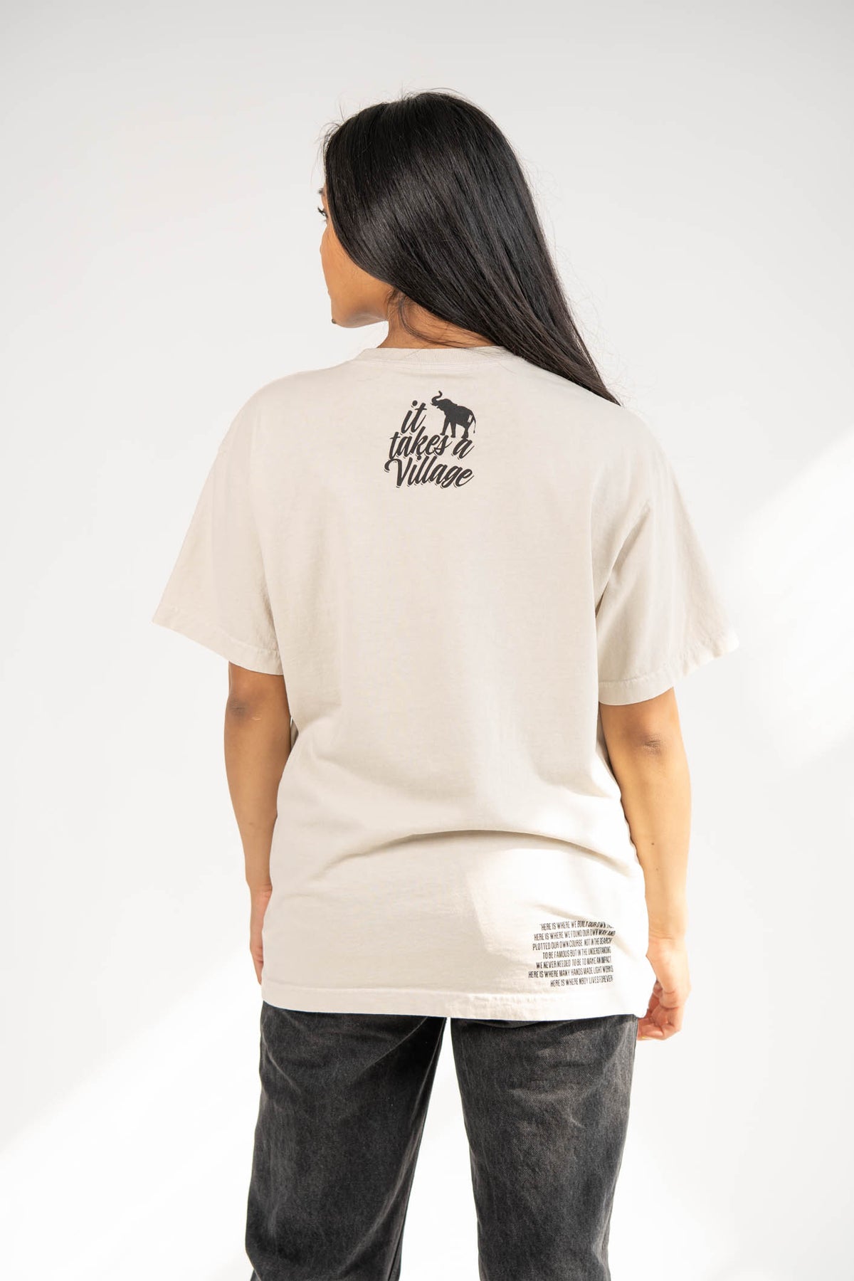 the BODY TEE in BONE