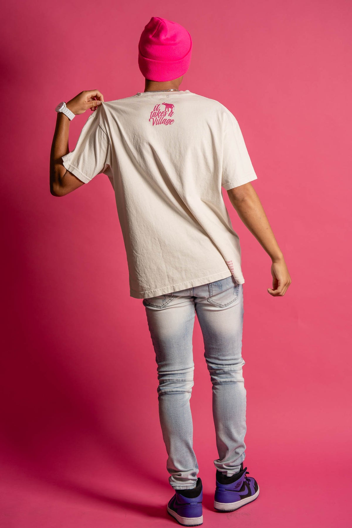 the DRIP TEE in BONE